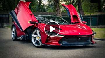 $3m Ferrari Daytona SP3 LOUD V12 SOUNDS in London!!